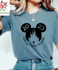 Matching Family Vacation shirt 2023, Castle in Mickey and Minnie heads shirts 2023, 2023 Disney Squad Shirt, Disney Trip Group shirts 2023
