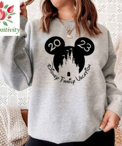 Matching Family Vacation shirt 2023, Castle in Mickey and Minnie heads shirts 2023, 2023 Disney Squad Shirt, Disney Trip Group shirts 2023