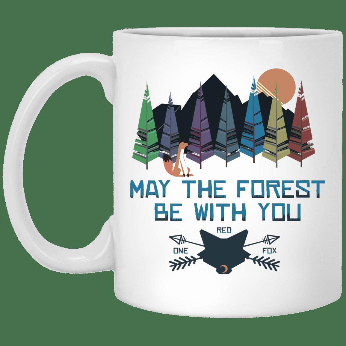May The Forest Be With You One Red Fox Mug Gifts for Friends, Gifts for Valentine Day, Coulpe Gifts