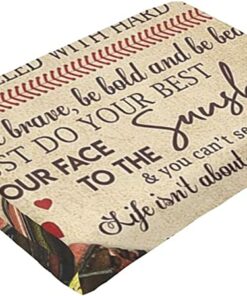 Maylian Personalized Ball Games Baseball Pattern Warm Blanket, To My Daughter Gifts
