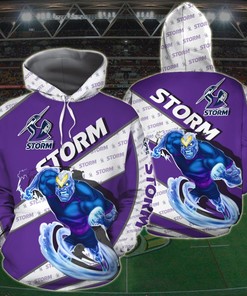 Melbourne Storm Nrl 3D All Over Print Hoodie