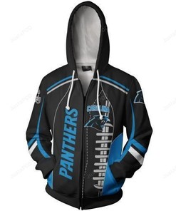 Men Women Carolina Panthers, Nfl 3D All Over Print Zip Up Hoodie Option