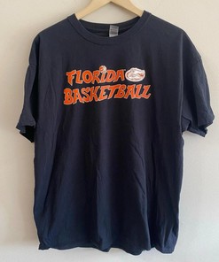 Men'S Black Florida Gators Basketball T-Shirt Sweatshirt Pullover Hoodie Reprinted Full Color Full Size Gift For NCAA Fans