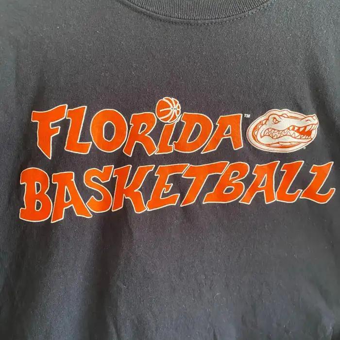 Men'S Black Florida Gators Basketball T-Shirt Sweatshirt Pullover Hoodie Reprinted Full Color Full Size Gift For NCAA Fans - Image 2
