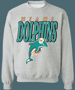 Miami Dolphins 1990's Vintage NFL Crewneck Sweatshirt Hoodie Shirt Gifts for Fans
