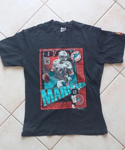 Miami Dolphins Dan Marino 13 Tshirt Pullover Hoodie Crewneck Sweatshirt Reprinted Full Color Full Size Gifts For NFL Fans