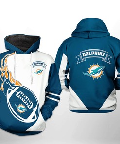 Miami Dolphins Nfl Classic 3D All Over Print Zip Up Hoodie Option