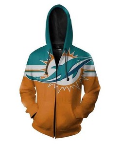 Miami Dolphins Nfl Football 3D All Over Print Zip Up Hoodie Option