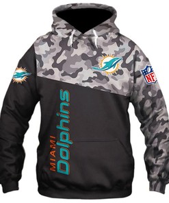 Miami Dolphins Nfl Military 3D 3D Hoodie