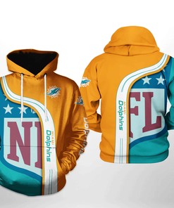 Miami Dolphins Nfl Team 3D All Over Print Zip Up Hoodie Option