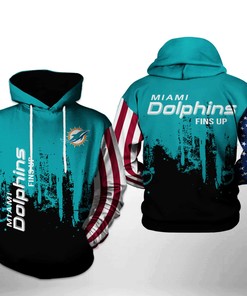 Miami Dolphins Nfl Team Us 3D All Over Print Zip Up Hoodie Option