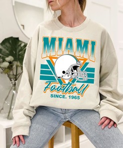 Miami Football Team Sweatshirt, Vintage Miami Football Crewneck Sweatshirt, American Football Fan, NFL Shirt