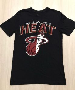 Miami Heat Black Style Tshirt Sweatshirt Hoodie Crewneck Sweatshirt Pullover Reprinted Full Color Full Size Gifts for NBA Fans