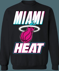 Miami Heat VICE CITY Retro NBA Crewneck Sweatshirt Hoodie Shirt Gifts for Fans