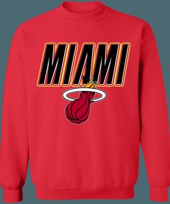 Miami Heat Vintage NBA Crewneck Sweatshirt Hoodie Shirt Gifts for Fans