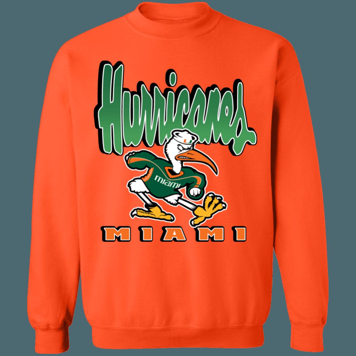 Miami Hurricanes Vintage NCAA Crewneck Sweatshirt Hoodie Shirt Gifts for Fans