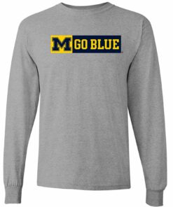 Michigan Secondary Wordmark Go Shirt Sweatshirt Pullover Hoodie Reprinted Full Color Full Size