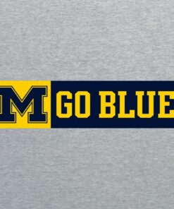 Michigan Secondary Wordmark Go Shirt Sweatshirt Pullover Hoodie Reprinted Full Color Full Size
