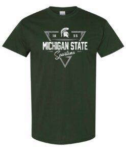Michigan State Spartans Arrow Dynamic Shirt Sweatshirt Pullover Hoodie Reprinted Full Color Full Size