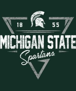 Michigan State Spartans Arrow Dynamic Shirt Sweatshirt Pullover Hoodie Reprinted Full Color Full Size