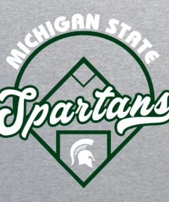 Michigan State Spartans Baseball Field - NCAA University Shirt Sweatshirt Pullover Hoodie Reprinted Full Color Full Size