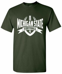 Michigan State Spartans Football Rush Shirt Sweatshirt Pullover Hoodie Reprinted Full Color Full Size