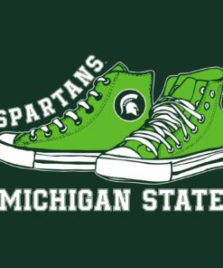 Michigan State Spartans High Tops Premium Shirt Sweatshirt Pullover Hoodie Reprinted Full Color Full Size