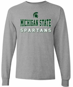 Michigan State Spartans Shadow Stretch Block Shirt Sweatshirt Pullover Hoodie Reprinted Full Color Full Size