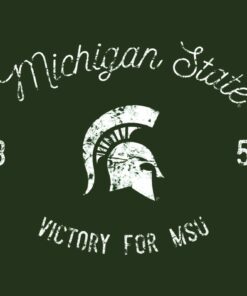 Michigan State Spartans Vintage Script Premium Shirt Sweatshirt Pullover Hoodie Reprinted Full Color Full Size