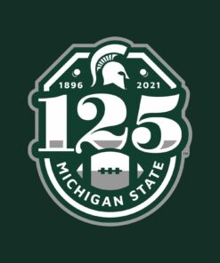 Michigan State University Spartans Football 125th Season Shirt Sweatshirt Pullover Hoodie Reprinted Full Color Full Size