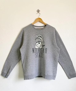 Michigan State University Spartans T-Shirt Sweatshirt Pullover Hoodie Reprinted Full Color Full Size Gift For NCAA Fans