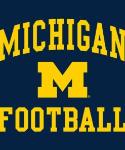 Michigan Wolverines Arch Logo Football Shirt Sweatshirt Pullover Hoodie Reprinted Full Color Full Size
