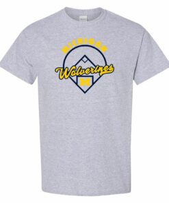 Michigan Wolverines Baseball Field - NCAA University Shirt Sweatshirt Pullover Hoodie Reprinted Full Color Full Size