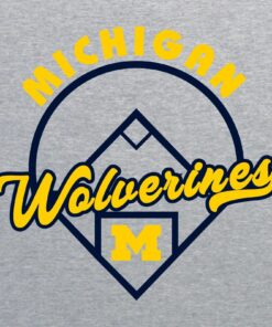 Michigan Wolverines Baseball Field - NCAA University Shirt Sweatshirt Pullover Hoodie Reprinted Full Color Full Size