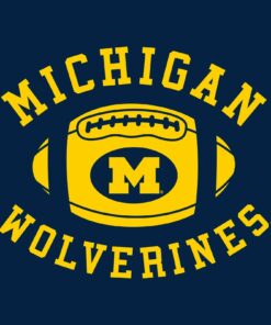 Michigan Wolverines Football Block Shirt Sweatshirt Pullover Hoodie Reprinted Full Color Full Size