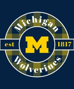 Michigan Wolverines Plaid Circle Shirt Sweatshirt Pullover Hoodie Reprinted Full Color Full Size