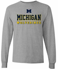 Michigan Wolverines Shadow Stretch Block Shirt Sweatshirt Pullover Hoodie Reprinted Full Color Full Size
