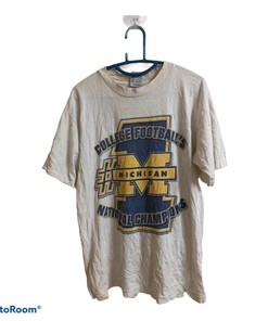 Michigan Wolverines Short Sleeve Rare 90s Tshirt Pullover Hoodie Crewneck Sweatshirt Reprinted Full Color Full Size Gifts For NFL Fans