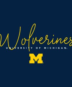 Michigan Wolverines Thin Script Womens Shirt Sweatshirt Pullover Hoodie Reprinted Full Color Full Size
