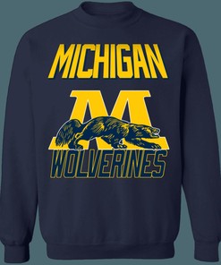 Michigan Wolverines Vintage NCAA Crewneck Sweatshirt Hoodie Shirt Gifts for Fans