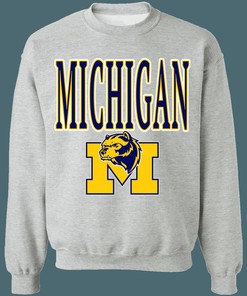 Michigan Wolverines Vintage NCAA Heavyweight Sweatshirt Hoodie Shirt Gifts for Fans