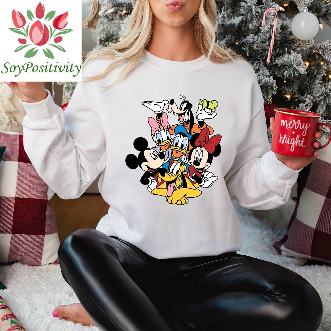 Mickey And Friends Vintage Sand T-Shirt, Mickey And Friends Minnie Donald Daisy Goofy Pluto T-shirt, Disney Shirt