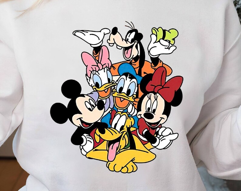 Mickey And Friends Vintage Sand T-Shirt, Mickey And Friends Minnie Donald Daisy Goofy Pluto T-shirt, Disney Shirt