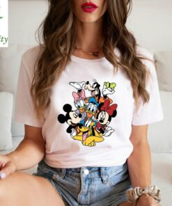 Mickey And Friends Vintage Sand T-Shirt, Mickey And Friends Minnie Donald Daisy Goofy Pluto T-shirt, Disney Shirt