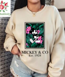 Mickey Disney Floral Shirts, Disney Mickey and Co Est 1928 Shirt, Disney Gift for Kids, Disneyworld Shirts Family, Disneyland Shirt
