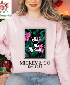 Mickey Disney Floral Shirts, Disney Mickey and Co Est 1928 Shirt, Disney Gift for Kids, Disneyworld Shirts Family, Disneyland Shirt