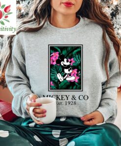 Mickey Disney Floral Shirts, Disney Mickey and Co Est 1928 Shirt, Disney Gift for Kids, Disneyworld Shirts Family, Disneyland Shirt