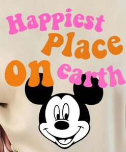 Mickey Happiest Place On Earth Shirt, Disney Mickey Mouse Shirt, Disney Mickey Head Shirts, Vintage Mickey Shirt, Disney World Shirt