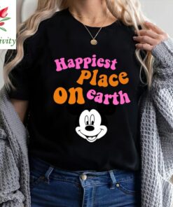 Mickey Happiest Place On Earth Shirt, Disney Mickey Mouse Shirt, Disney Mickey Head Shirts, Vintage Mickey Shirt, Disney World Shirt