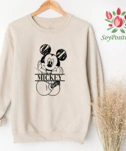 Mickey Sketch Shirt, Mickey Comfort Color Shirt, Vintage Mickey Shirt, Custom Sketch Mickey Shirt, Disneyland Shirt, Vintage Disney Shirt